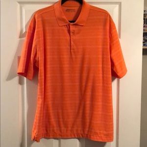 Nike Golf Polo, Orange, DriFit, Large, NICE!